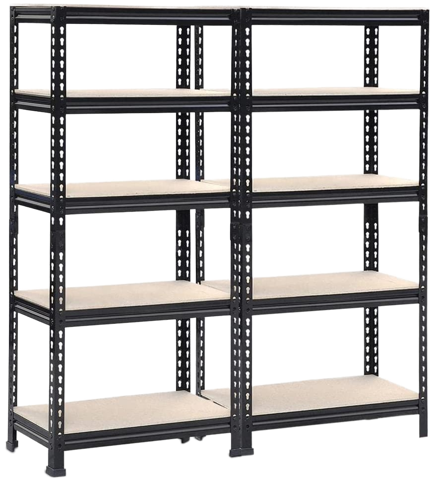 5-Layer Metal Steel Warehouse Racking for Unit Storage System in Garages Basements and Warehouses