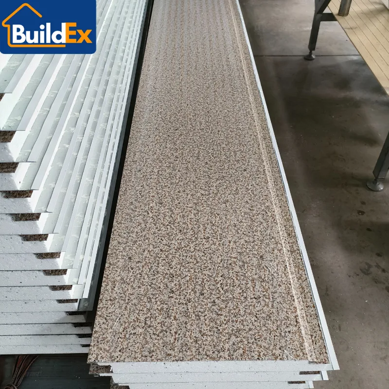 Free Sample PU Polyurethane Sandwich Panels Decorative Waterproof Metal Wall Board Exterior Wall Panels System for Villa
