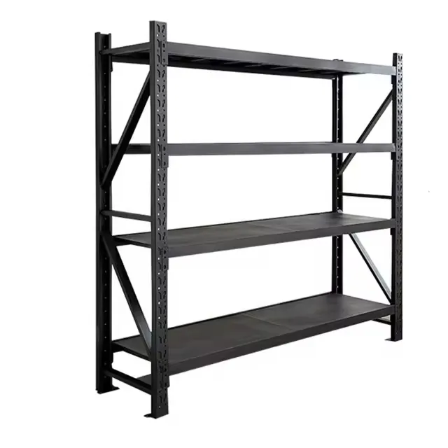Cargo Storage Stacking Shelf Multifunction Warehouse Shelves Selective Steel Garage Racks Storage Racks & Shelving Units Add layer+1200mm+100kg