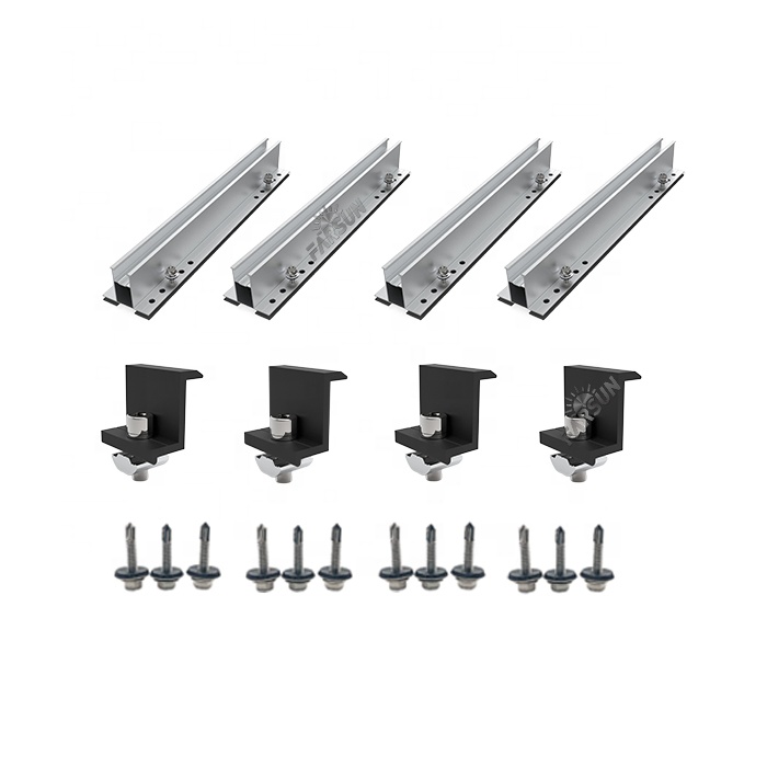 FarSun Aluminium Solar Panel Roof Mounted Racks Roof Mounting Structure