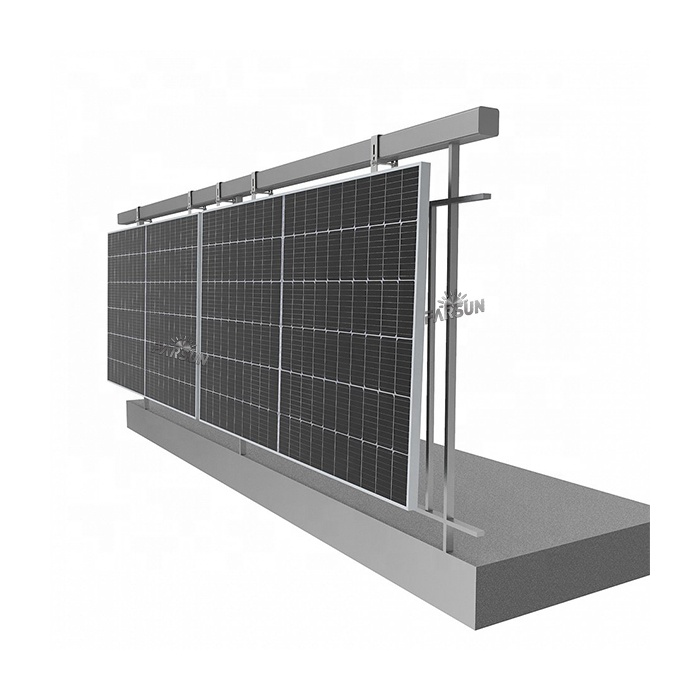 FarSun Solar Panel Adjustable Railing Wall Mount Bracket Home Balcony Solar Mounting