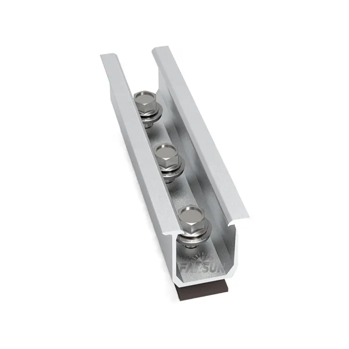FarSun PV Trapezoidal Roof Al6005-T5 Mini Rail Railless Solar Roof Mounting+0-45°+AL6005-T5&SUS410
