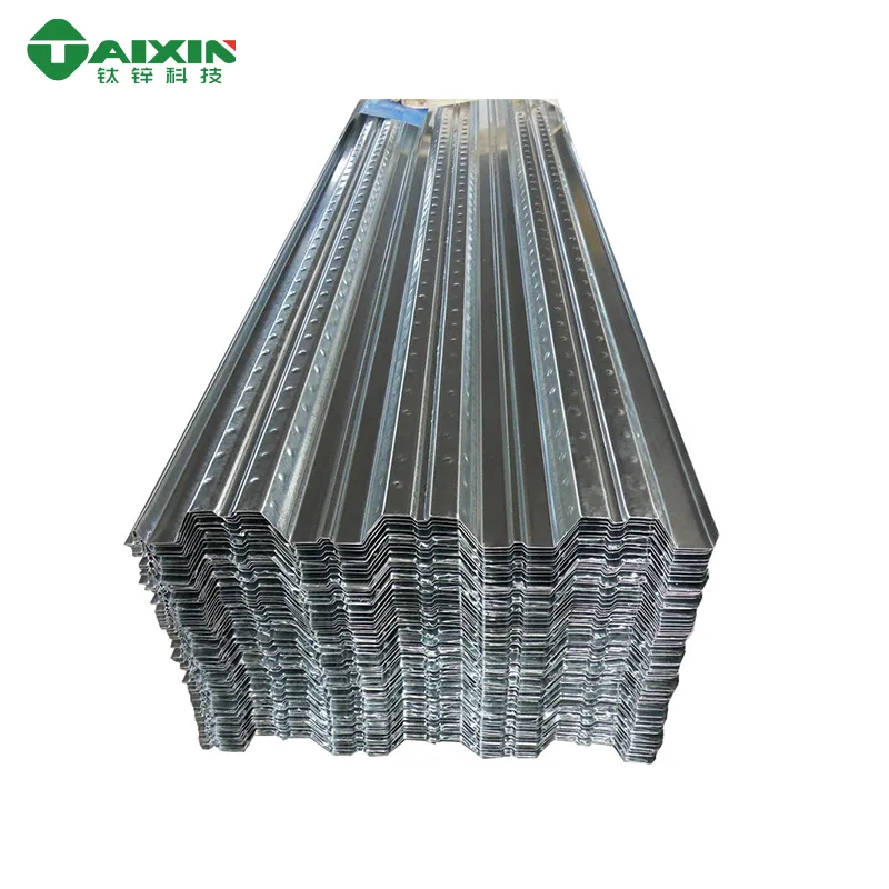 High-Strength Fireproof Lightweight Galvanized Steel Metal Floor Decking Sheets for High-Rise Construction & Warehouses 0.7mm