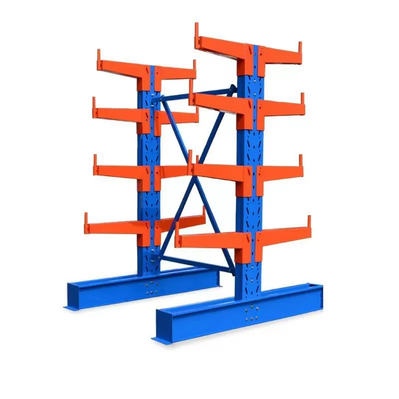 Factory Direct Customized Warehouse Cantilever Racking System Adjustable Steel Pipe Storage Racking Stacking Racks & Shelves Adjustable+Add layer+100kg