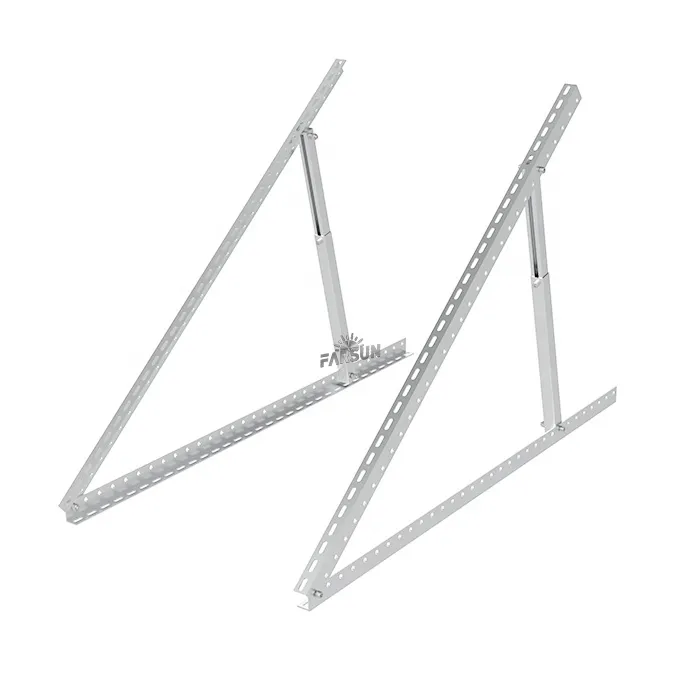 FarSun Mounting Structure Rooftop Solar Adjustable Tripod Aluminum Triangle Ground Mounting+10-15 / 15-30 / 30-60+Aluminum Alloy