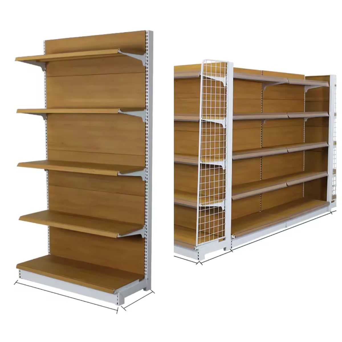 Certified Supermarket Shelving Metal Hanging Basket Shelving Light Commercial Snack Shop Convenience Store Display Shelves