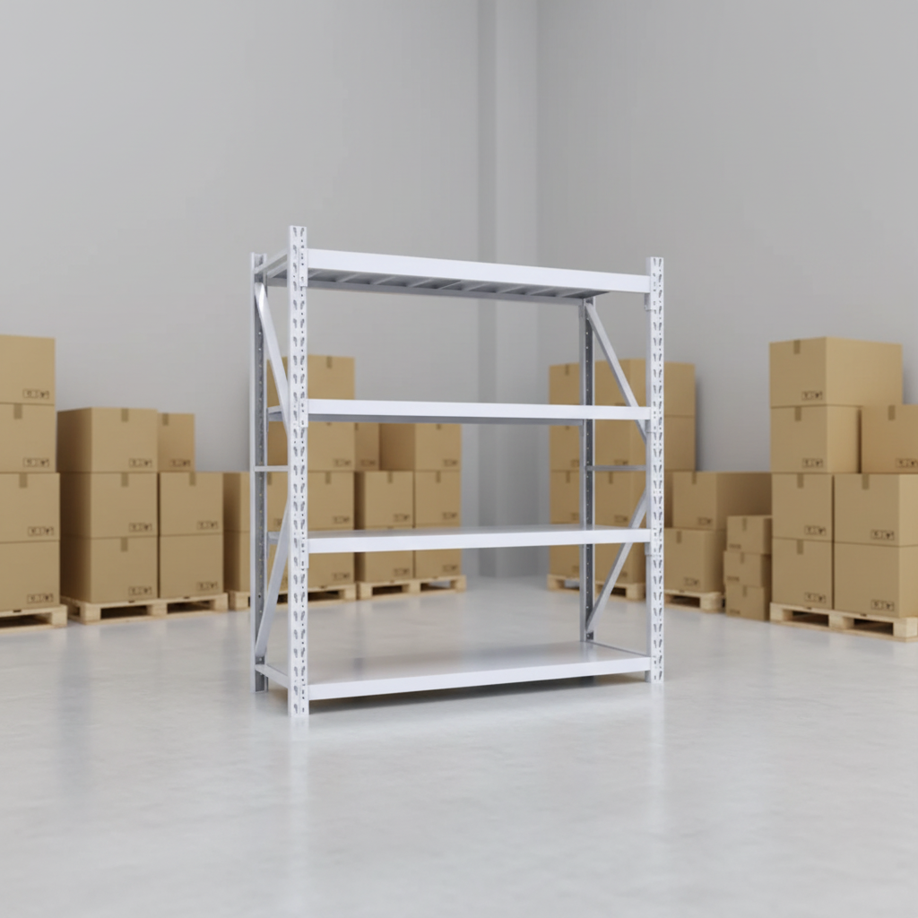 Customizable 4-Layer Metal Steel Iron Shelves Warehouse Storage Racks with Color Option Corrosion Protection Storage Cabinets