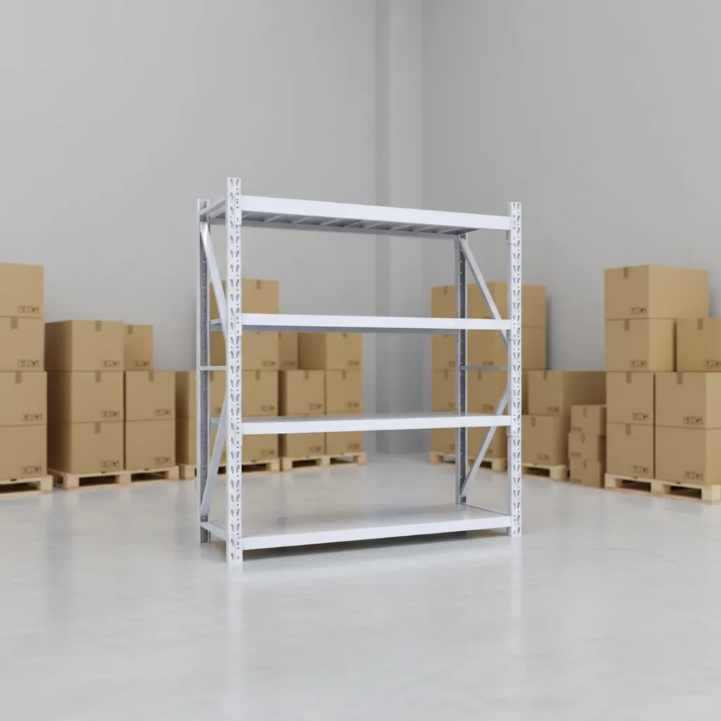 Customizable 4-Layer Metal Steel Iron Shelves Warehouse Storage Racks with Color Option Corrosion Protection Storage Cabinets