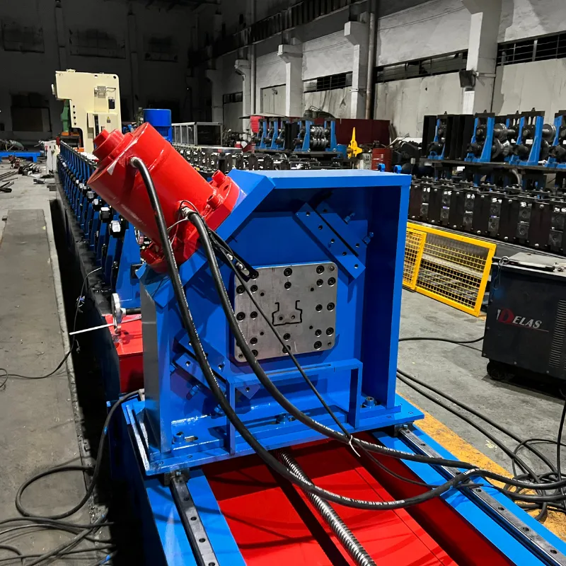 Heavy Duty Pallet Rack Upright Column 80mm 90mm 110mm Steel Racks Roll Forming Machine