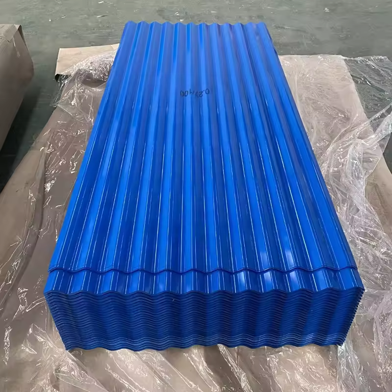 Top Quality 24-26 Gauge PPGI Pre- Painted Galvanized Steel Plates Zinc Metal Roofing Corrugated Tiles Zinc and RAL Color Coated