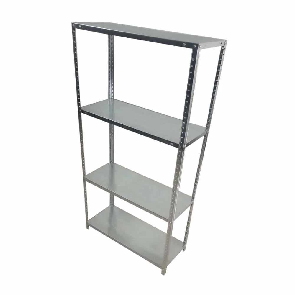 Light Weight Metal 5-tier Boltless Riveted Stainless Steel Shelving Unit Steel Garage Storage Rack for Home or Warehouse Use 2000*1000*2000+1200mm+100kg