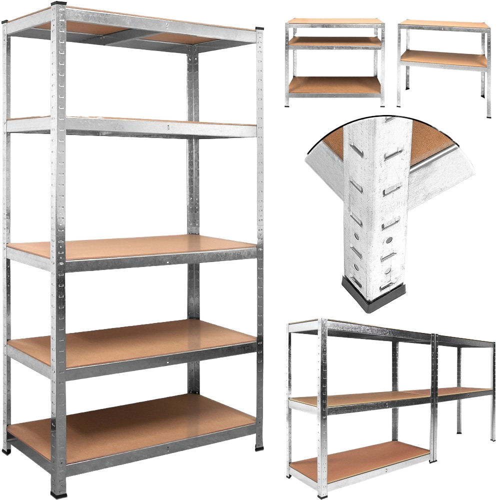 Wholesale 5 Tier Boltless Garage Shelving Workshop Storage Racking Shelves Heavy Duty Metal