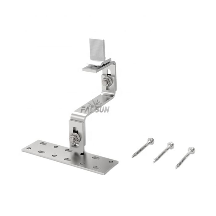 FarSun Rail Racking Tile Hook System Adjustable Solar Roof Mounting Supplier