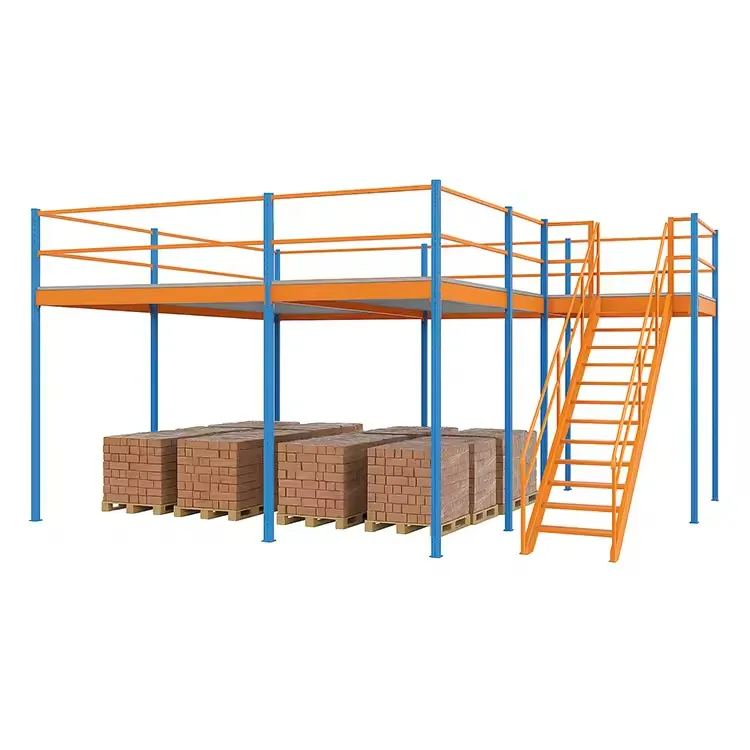Modular Mezzanine Floor Rack System for Warehouse Storage | Custom Heavy Duty Steel Platform Manufacturer chat me get it+chat me get it+1500 kg
