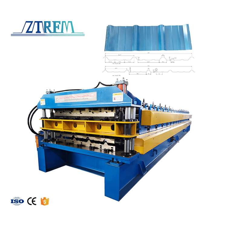 Direct Selling Double Layer Trapezoidal Roof Tile Machine Corrugated and Trapezoid Metal Sheets Roofing Tile Machine