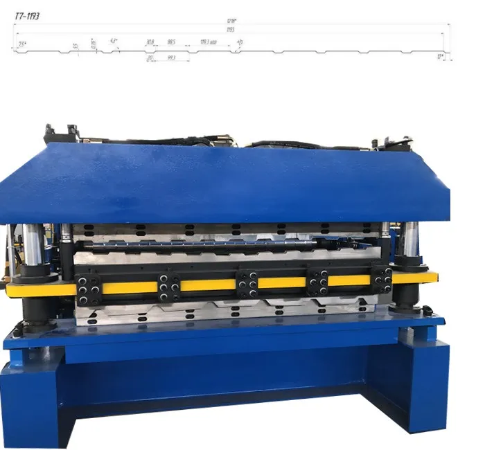 Zhongtuo Double Layer C8 and C25 Metal Roofing Sheet Machine Cold Roll Forming Machine for Russian 7.5kw+15 m/min