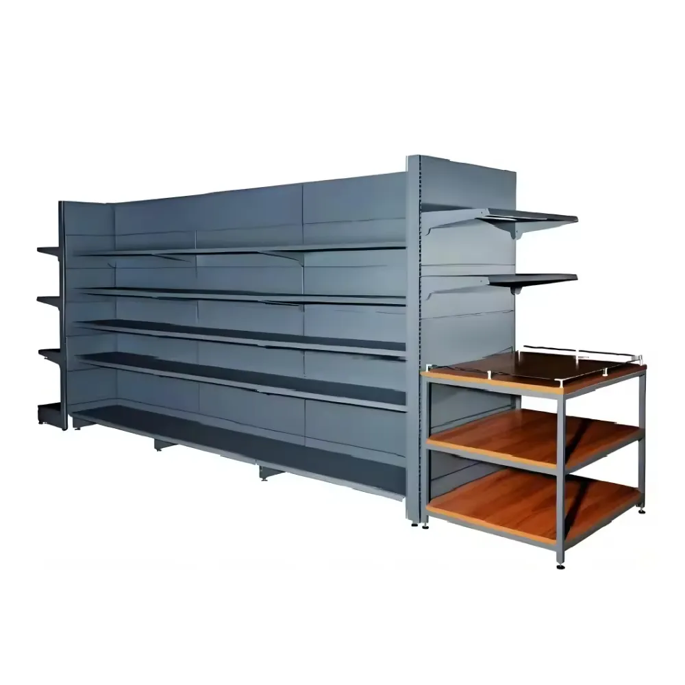 Factory Price Multi Layers Steel Supermarket Shelf/ High Quality Metal Double/single Sided Fixed/rotary Used Gondola Shelves 1-7 Layers+120-160 kg+Optional+W900/1200*D250/300/350/400/450/500*H1300/1600/1900/2200mm+ODM