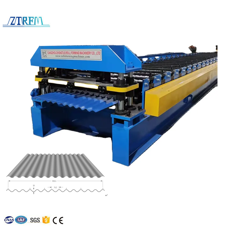 ZTRFM Color Steel PPGI Roofing Making Machines Metal Corrugated Roof Sheet Making Machine