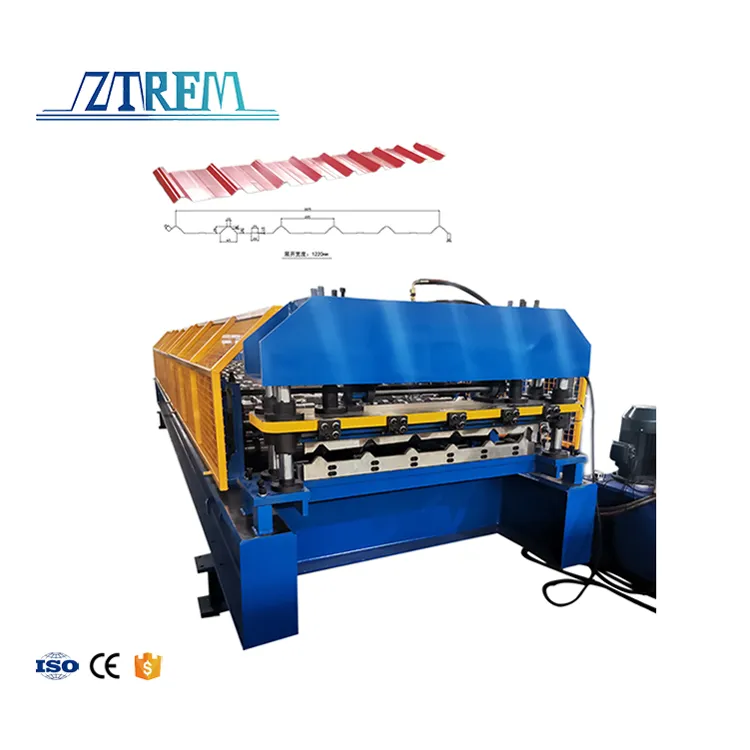 ZTRFM Trapezoidal Sheet Roll Forming Machine Trapezoidal Roofing Roll Forming Machine Ibr Roof Sheet Machine Making 11 kw
