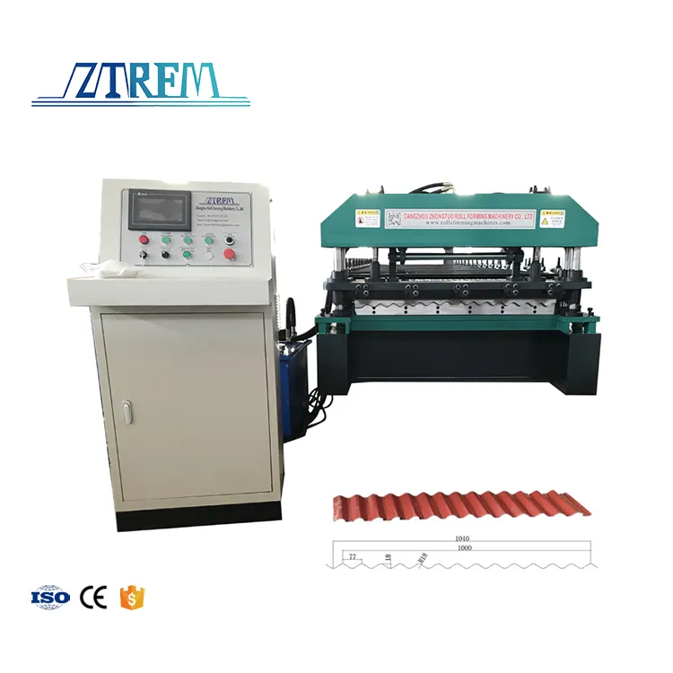 ZTRFM Molding Machine Roof Corrugated Sheet Making Roof Sheet Corrugated Machine Iron Corrugated Machine 5.5 KW