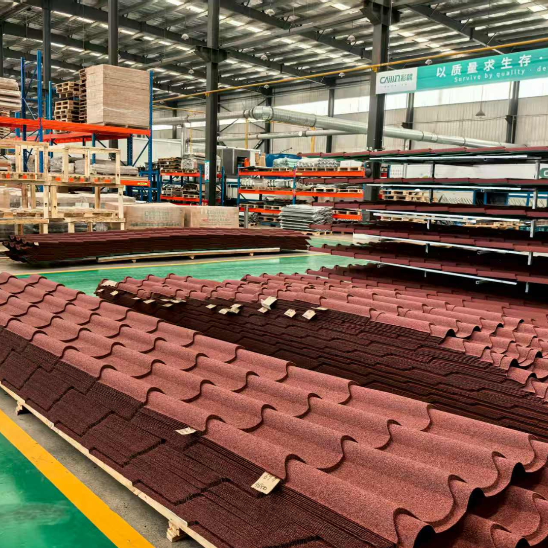 Cost-Efficient Long-Term Roofing Excellent Wind Resistance Stone Coated Metal Roofing Sheet