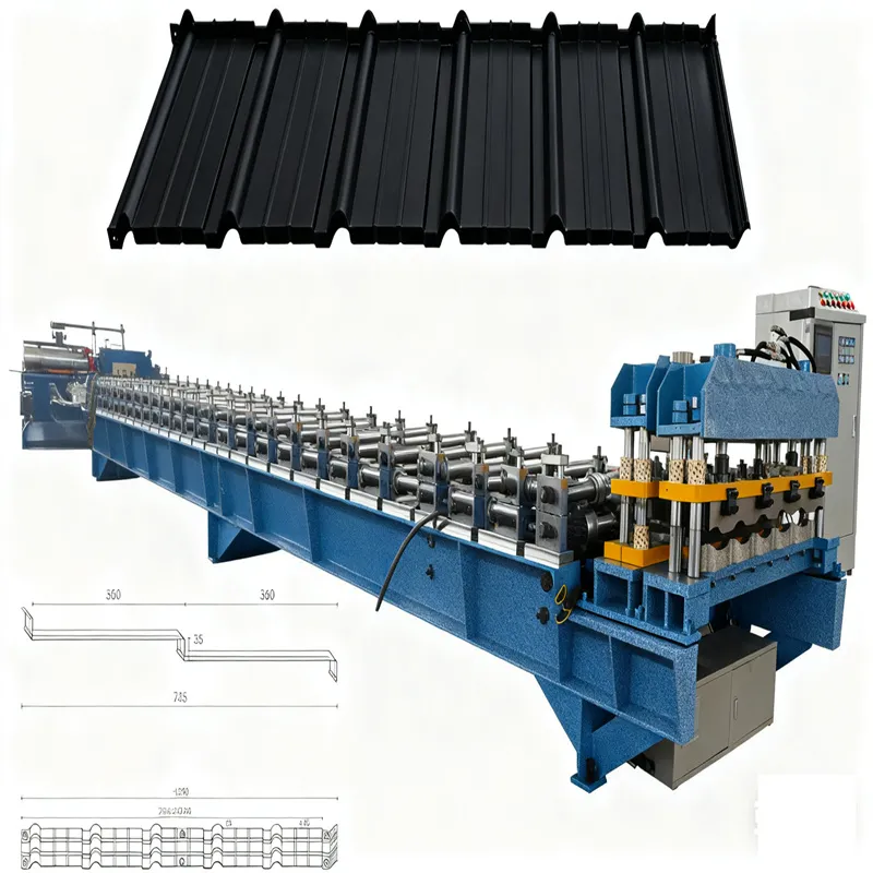 Hot Sale Metal Sheet Corrugated High Quality Roofing Tile Machine 20 M/Min+ZTRFM-D01+11.5kw