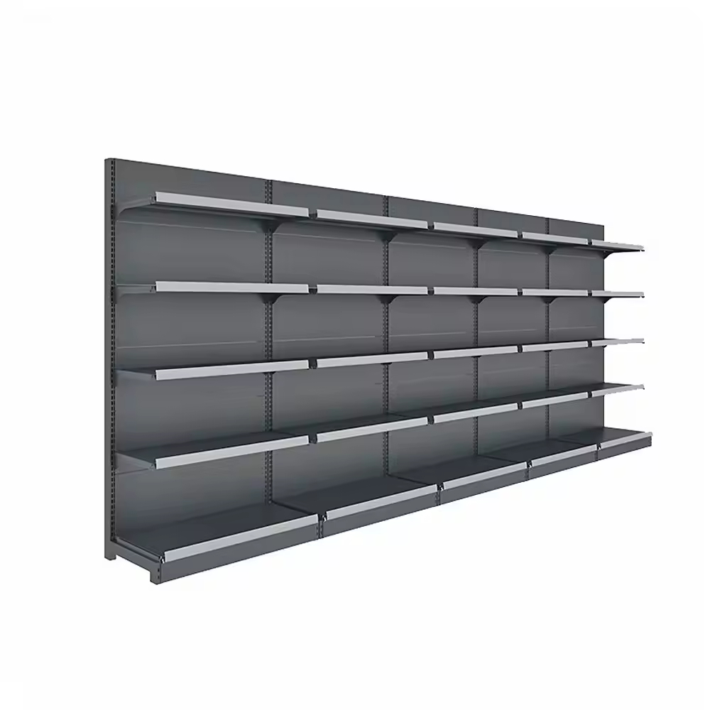 Top Quality Display Shelves Wholesale 2024 Hot Selling Gondola Shelving Single Side or Double Side Supermarket Shelves
