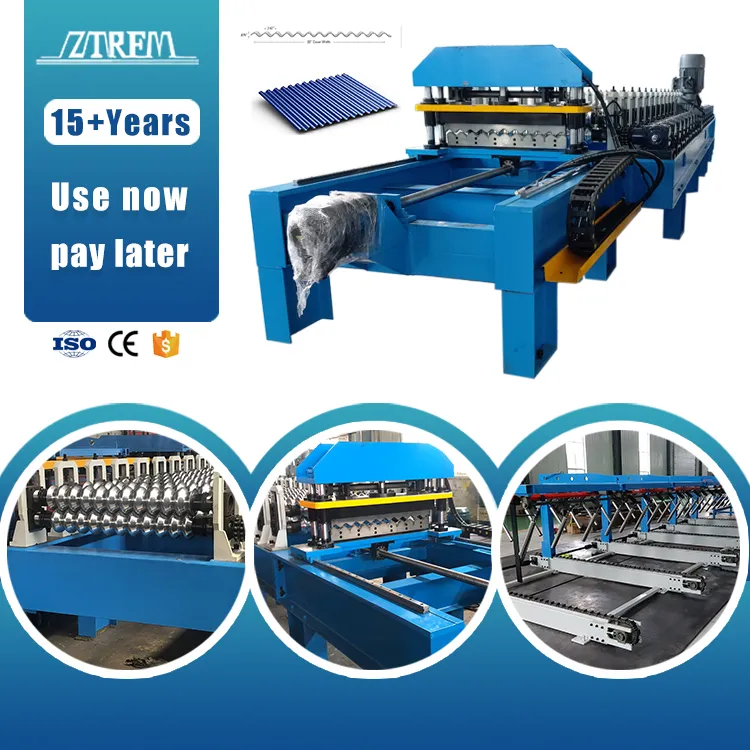 OEM ODM Customized High Speed Metal Corrugated Roof Tile Making Machine with Motor & Pump PLC Control High Productivity 0-40m/min+11 kw