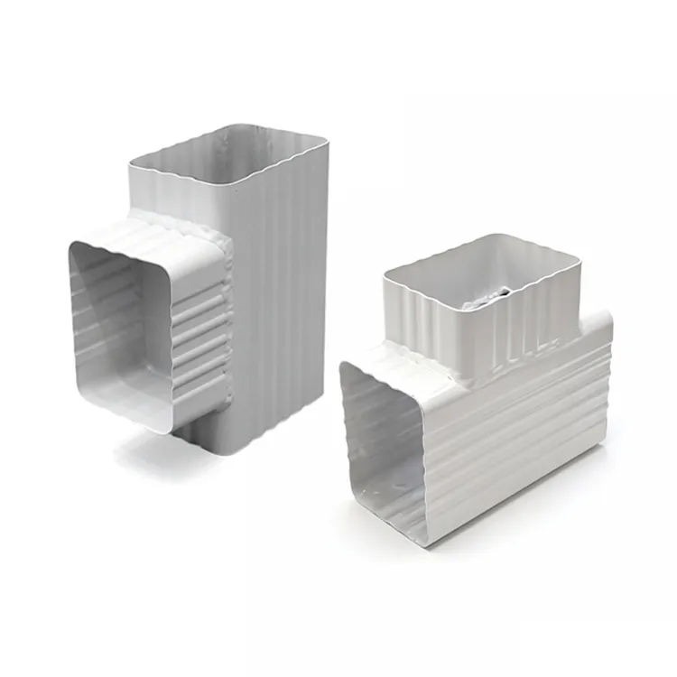 90 Degree Tee Connector for Downspout Joint Connection 2.0mm