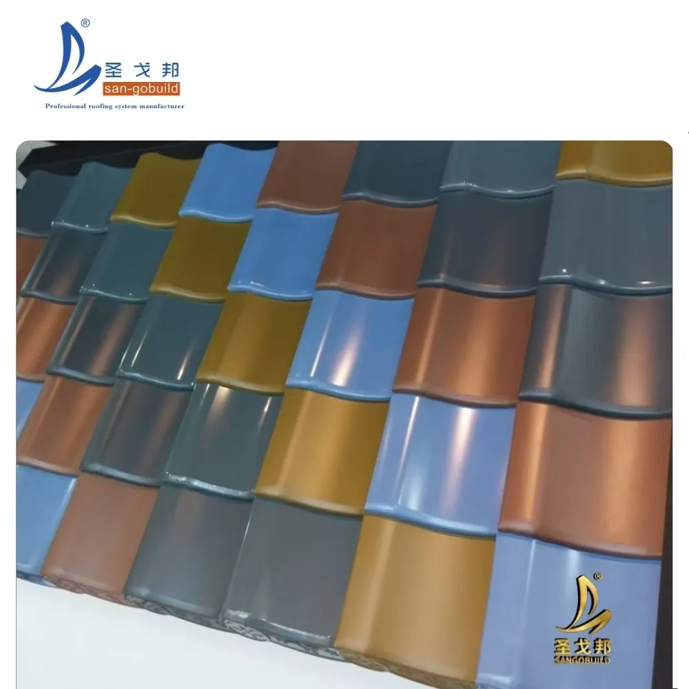 Elegant Japanese Roof Design Metal Tile with Embossed Cap for Cultural Centers and Museums other+dark gray