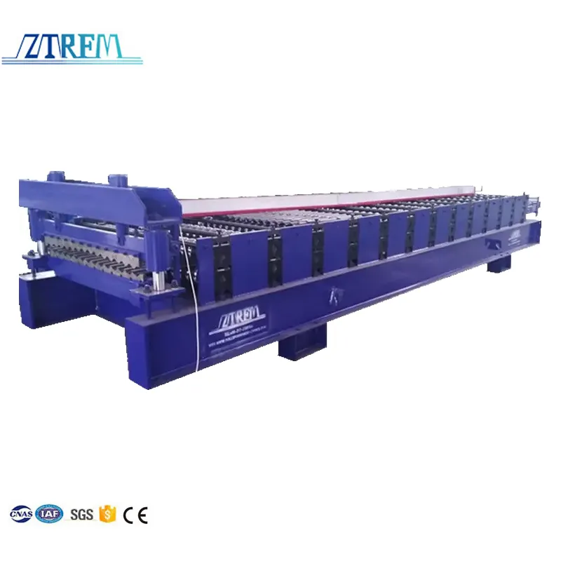 ZTRFM Metal Roofing Corrugated Tile Roll Forming Machine for Sale Maquina Para Hacer Planchas 11kw