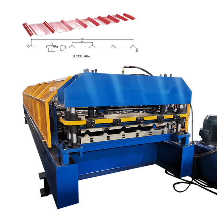 For OEM ODM Customized Trapezoidal Roof Sheet Roll Forming Machine with Gear & Bearing Automatic Steel Tile Forming Machine
