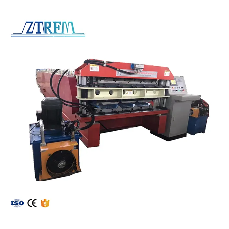 ZTRFM High Quality Sheet Trapezoidal Roof Making Machine Roll Forming Machine 11kw