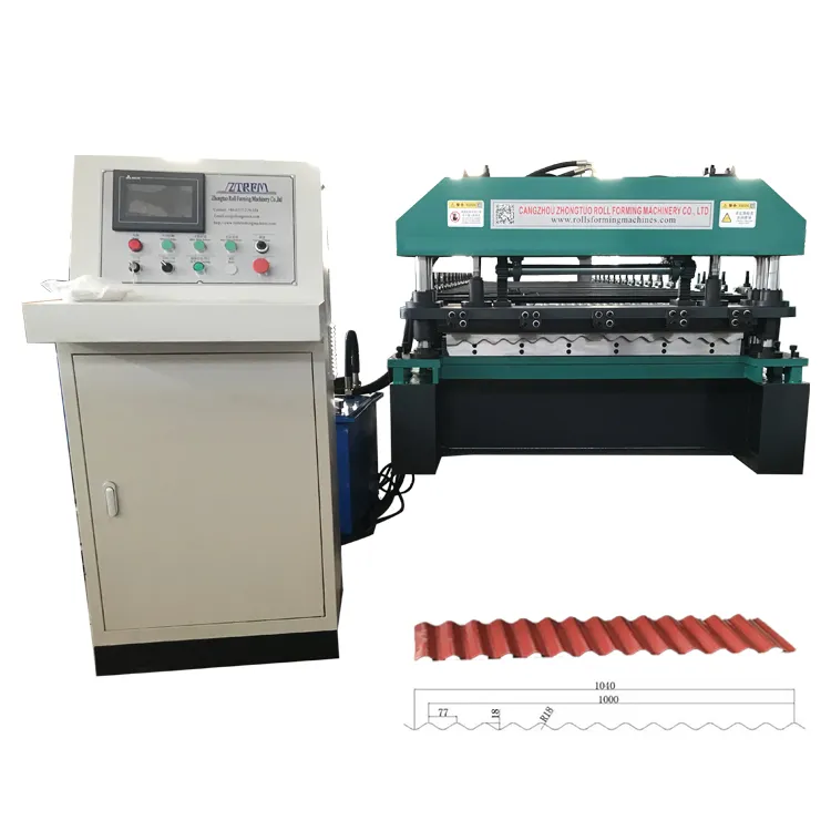 ZTRFM OEM ODM Metal Roof Machine Customized Corrugated Roof Sheet Roll Forming Machine 5.5 KW