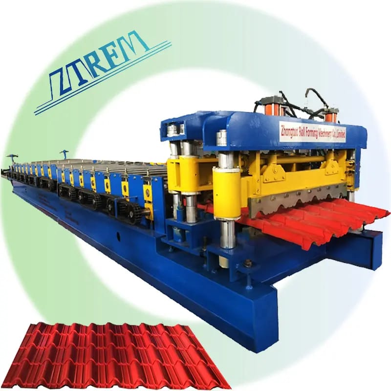 ZTRFM Full Automatic Glazed Roll Forming Machine Building Materials Roof Tiles Machine
