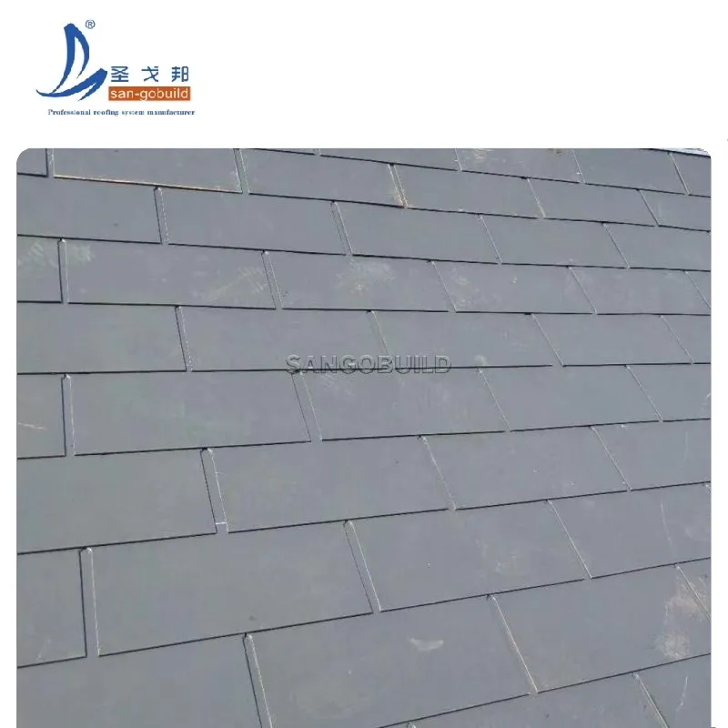Roof Slates Aluminum Manganese Alloy Fire Resistant and Lightweight Roofing Tile for Schools and Residential Homes light gray+other