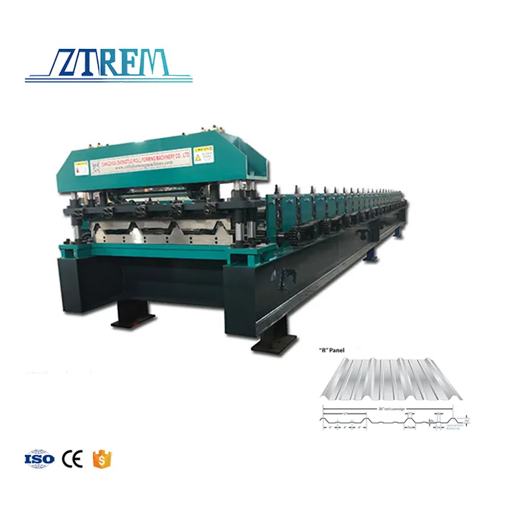 Trapezoidal IBR Roof Rib Tile Forming Machine Colored Steel