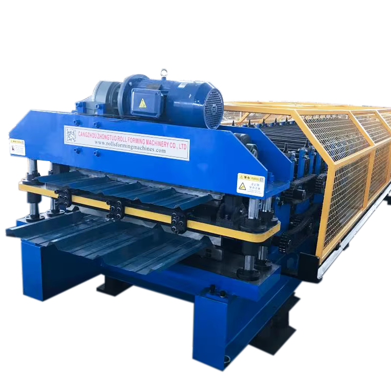 Cobertura AP4 Recto Tr4 Roofing Sheet Roll Forming Machine Tr5 Tr6 Tr8 AP5 PV4 PV6 Gear Bearing Motor High Grade Steel 18