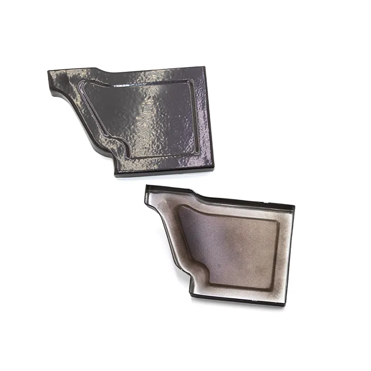 6 Inch Aluminum K Style Gutter End Caps Left Right Pair 2mm