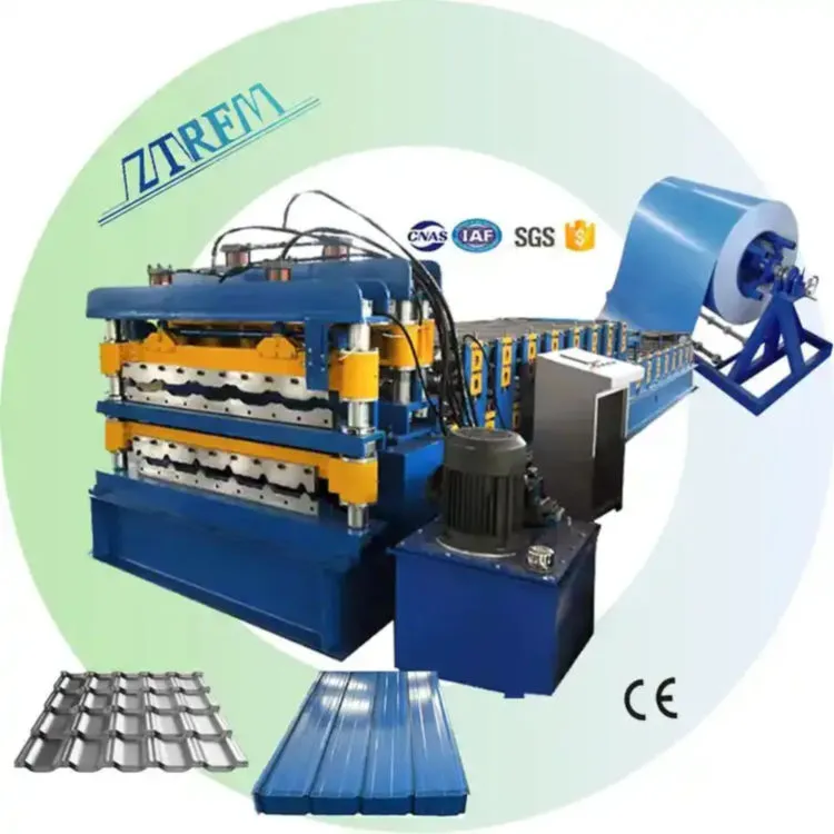 ZTRFM Trapezoidal Roof Tile Making Machine Irb Roof Sheets Making Machine PLC, Engine, Bearing, Motor, Gear, Pump+30m/ min+Hebei,China+15000 kg+2 Years