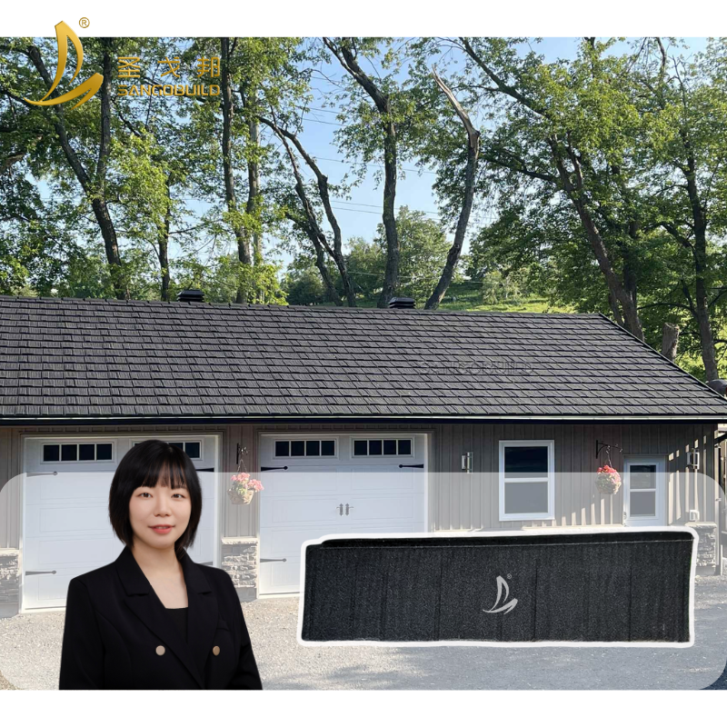 Shake Pro Interlock Roofing Sheets Modern Design Canada Construction Materials Stone Coated Metal Roof Tiles