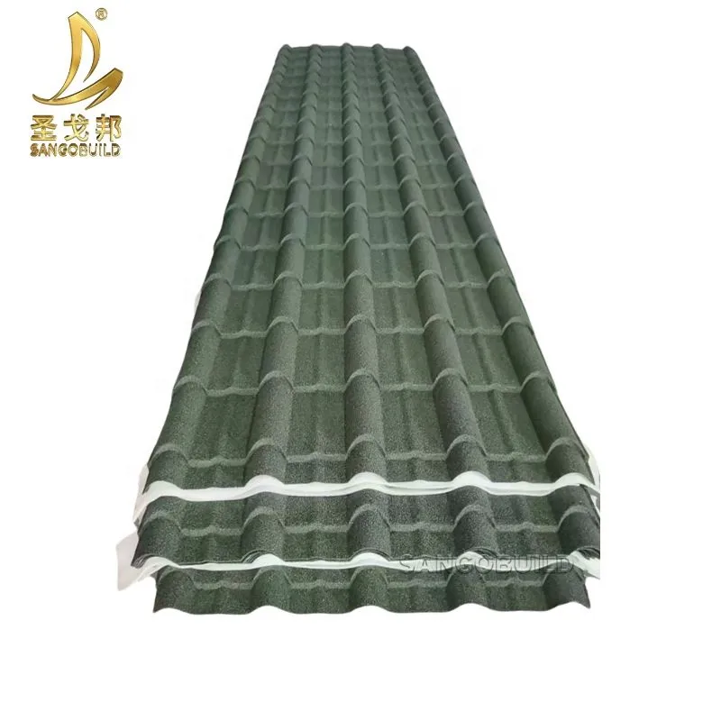 2.5 Meters Biggest Size Stone Roofing Sheets Long Span Sheet Heat Resistant Save Labor Need Battens 0.25mm-0.5mm+Gray