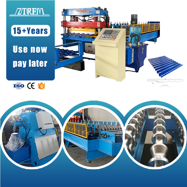 ZTRFM Wholesale Price Glazed Tile Forming Machine Step Tiles Roll Forming Machines Glazed Tile Making Machine