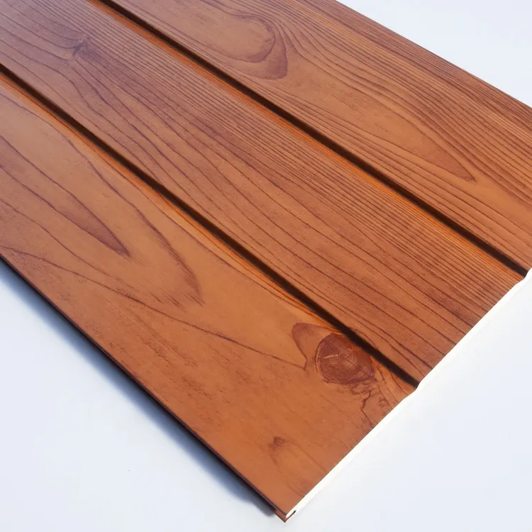Thermal Insulated Eco-Friendly Metal Sandwich Wall Panels Polyurethane Foam Core Fire Water Resistant for Prefab Houses Hotels 16mm+Polyurethane Sandwich Panels