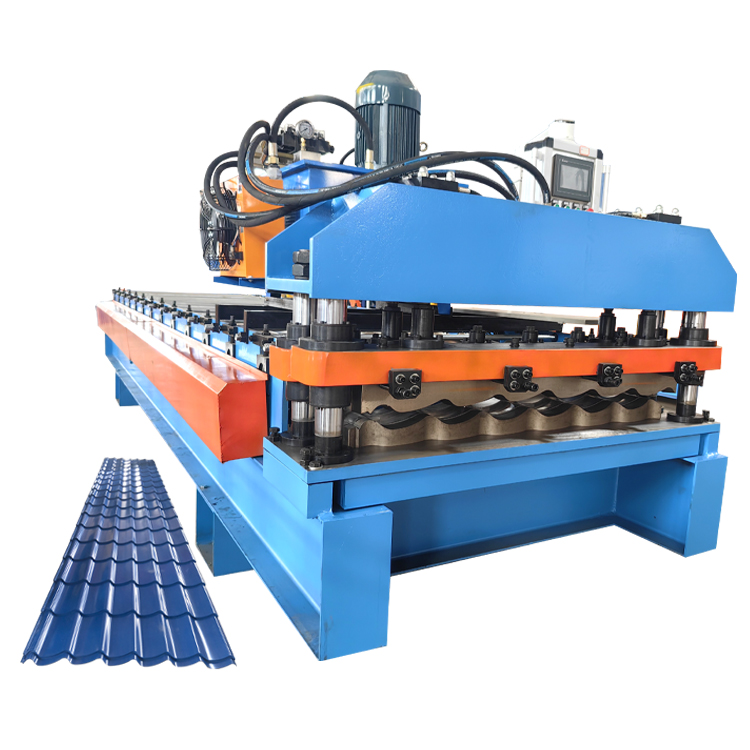 Low Cost Q Tile Roofing Panel Machine Step Tile Glazed Roof Sheet Panel Making Machine