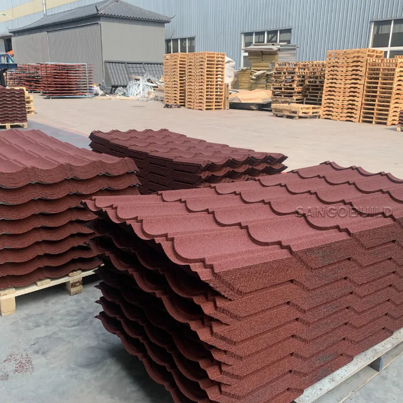 Insulation Resistance Terrabella Classic Stone Coated Metal Roof Tile Roofing Sheet in Jamaica stone coated