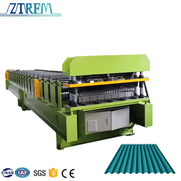 ZTRFM Corrugated Roll Forming Machinery Corrugated Roofing Sheet Roll Forming Machine 20 M/Min+11kw