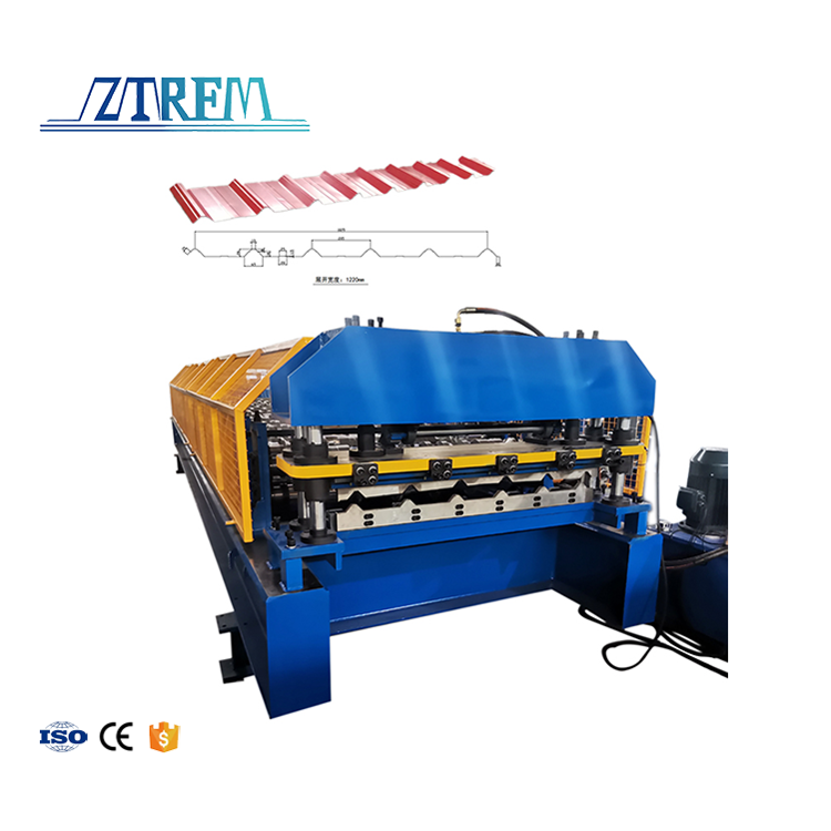 Zhongtuo Popular Sale Chile Peru TR4 TR5 Single Layer Zinc Aluminium Roofing Sheet Making Machine