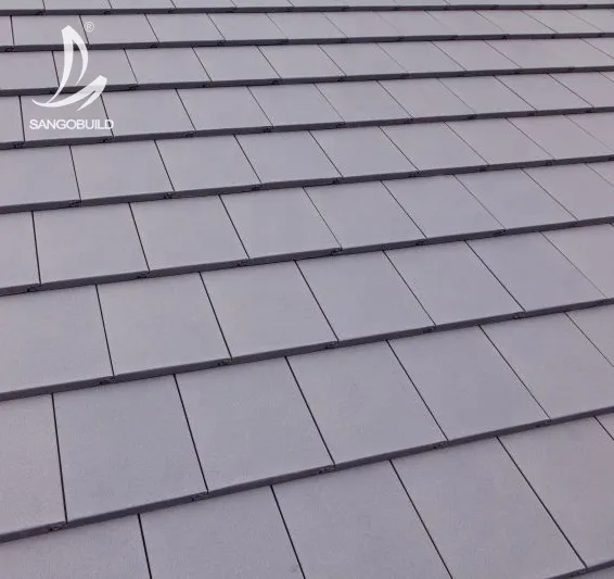 Fire Resistant Slate Roof Tiles High Strength Waterproof Aluminum Manganese Alloy Roofing Panels light gray+other