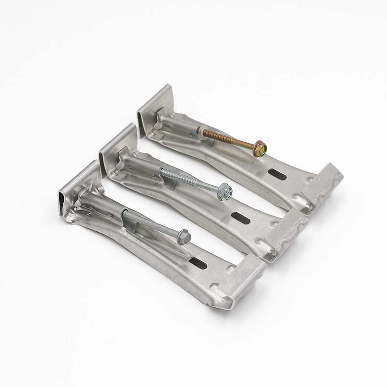 5 Inch Aluminum Quick K-style Rain Hidden Gutter Hanger Bracket With Screw